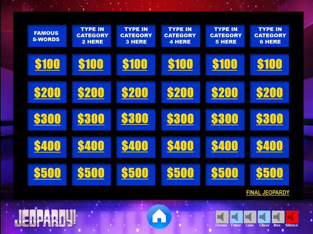 Jeopardy Powerpoint Game Template Youth DownloadsYouth Downloads