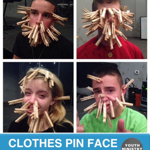 Clothes Pin Face Challenge