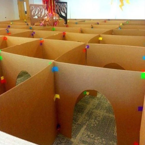 Cardboard Crawling Maze