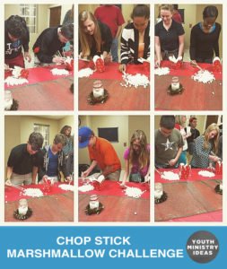 Chop Stick Marshmallow Challenge