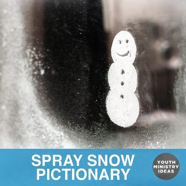 Spray Snow Pictionary