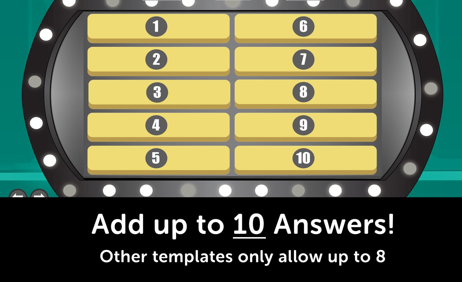 Family Feud Style Game show Mac PC and iPad compatible Customizable