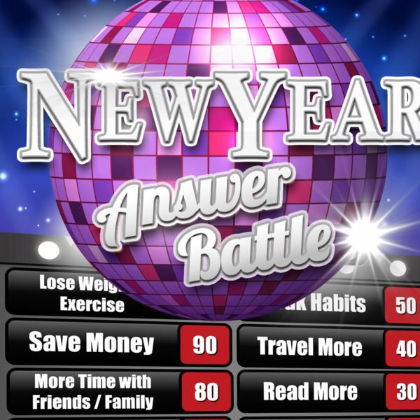 New Year’s Eve Answer Battle Powerpoint Template – Family Fun Holiday Game
