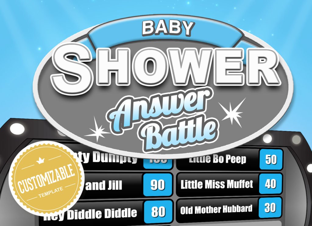 Baby Shower Answer Battel (Boy) powerpoint Main