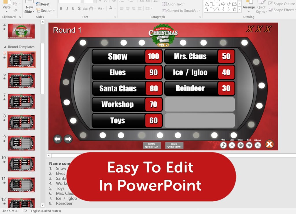 Christmas Family Feud PowerPoint 8